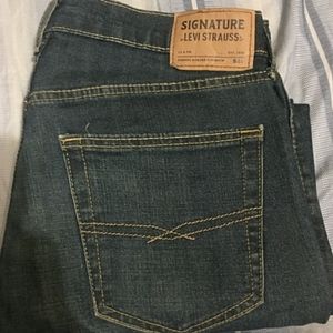 Levi S61 Relaxed Stretch Jeans Mens Denim Pants Pockets Outdoors 36x32 Mens Dark